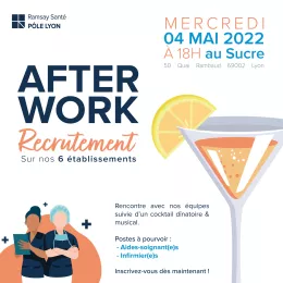 Afterwork recrutement 4 mai 2022 Ramsay Santé